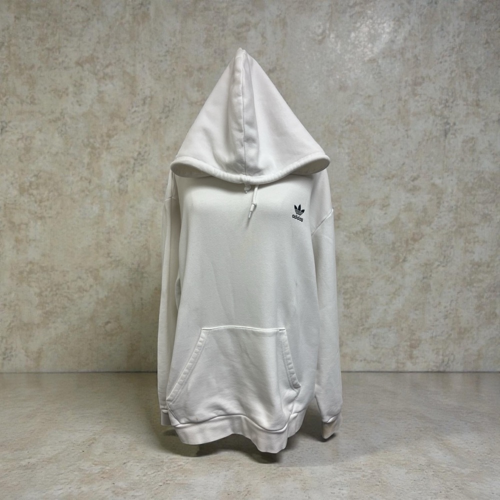 ** like new** Adidas White Womans Hoodie Sweater
